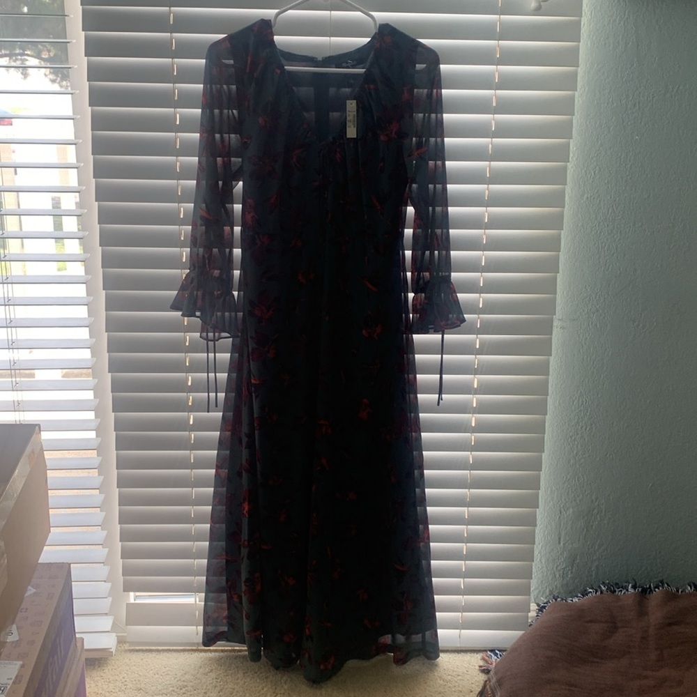 Madewell sheer dress lined